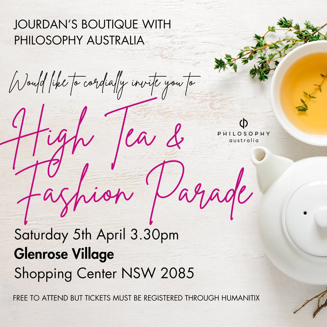 Jourdan High Tea & Philosophy Australia parade