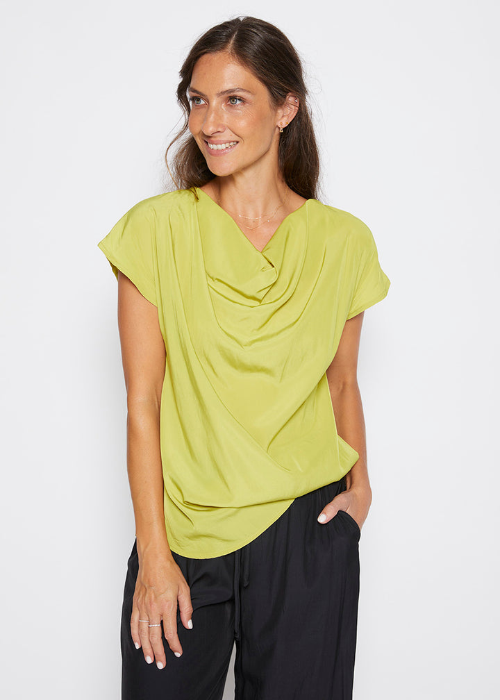 Philosophy Australia Janine cowl top - citrus, made in Australia