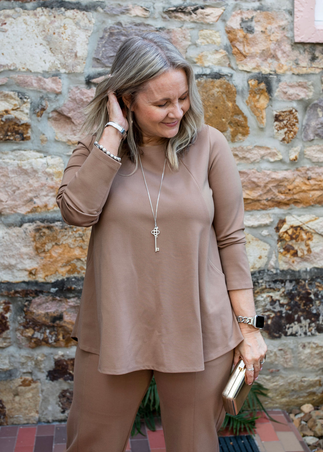 Redleigh Ponte Tunic in Ginger