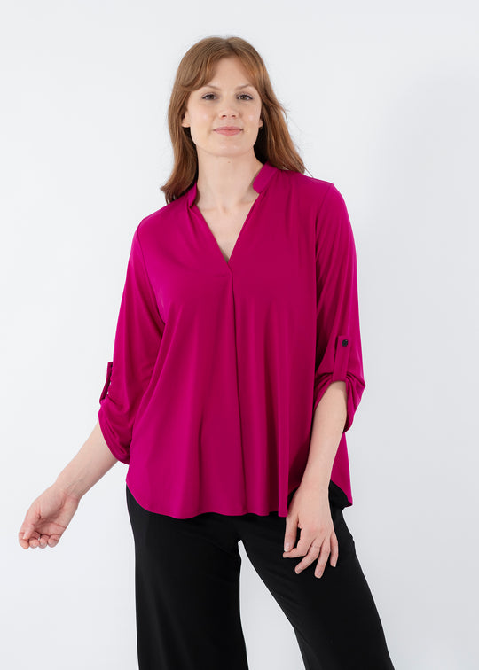 Kafton Foundation jersey tunic in Magenta – Philosophy Australia