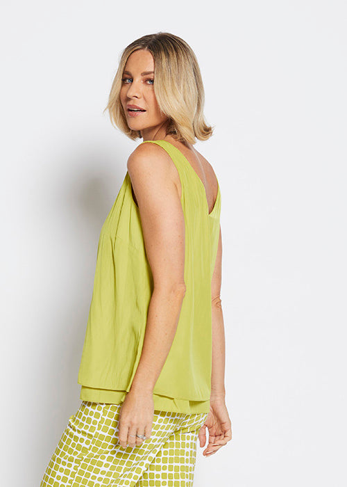 Philosophy Australia Darty Lustre layered tank - citrus, made in Australia