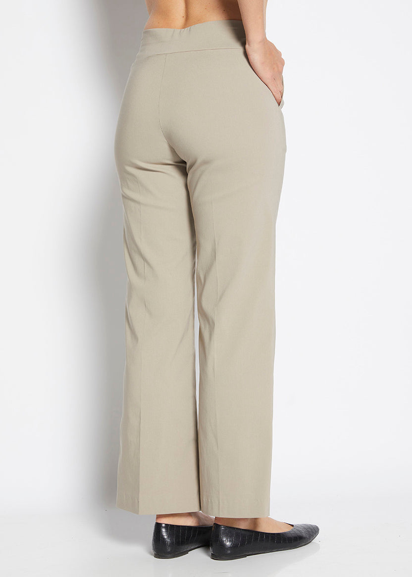 Arrow Miracle Bengaline Women's full length wide leg pants in Raffia.