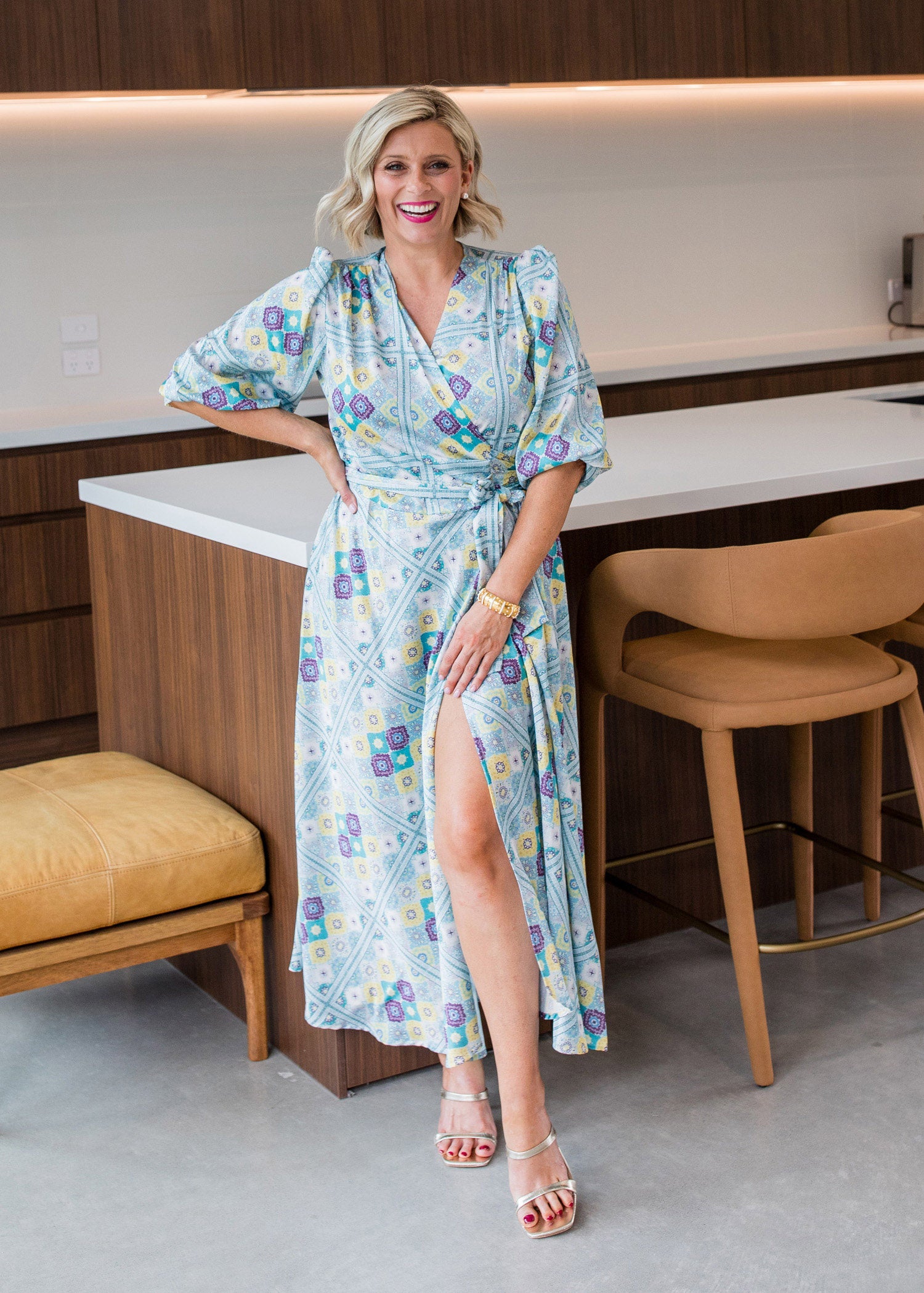 Satin wrap dress australia on sale