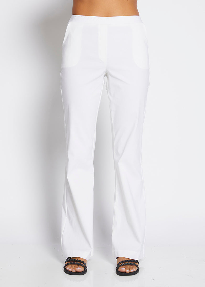 Philosophy Australia Bootie miracle Bengaline kick flare pant - white, made in Australia