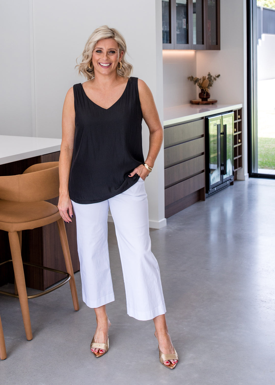 Philosophy Australia Concert bengaline culottes - white, made in Australia