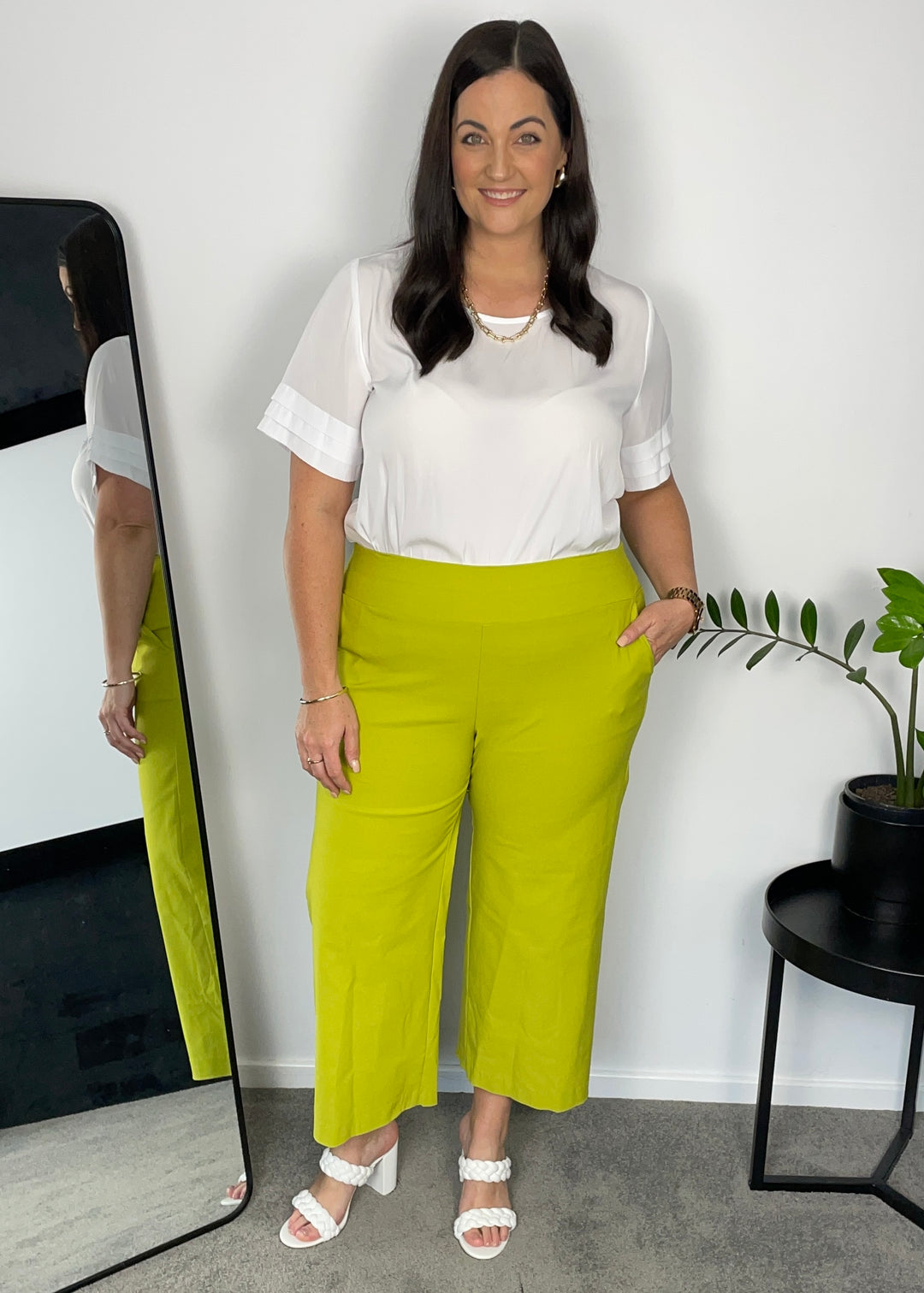 Philosophy Australia Concert bengaline culottes - citrus, made in Australia