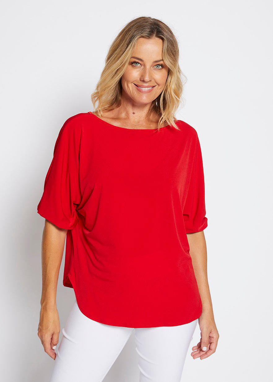 Great jersey tee top in Red