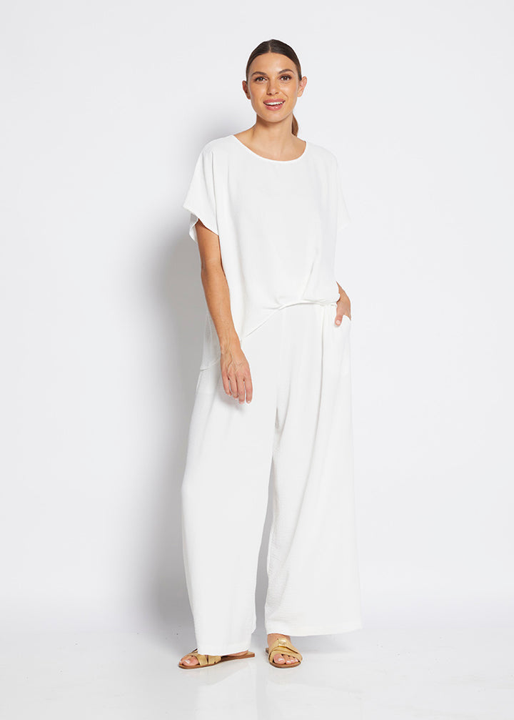 Philosophy Australia Franco ultra-wide  Women's pants in off-white, made in Australia