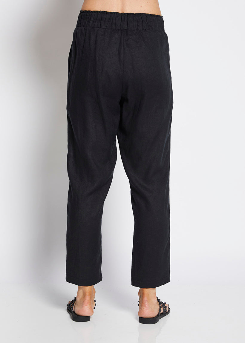 Philosophy Australia Jones Linen Trousers in Black