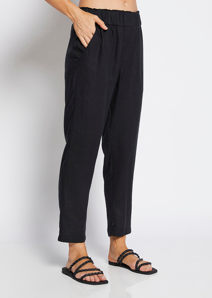 Philosophy Australia Jones Linen Trousers in Black