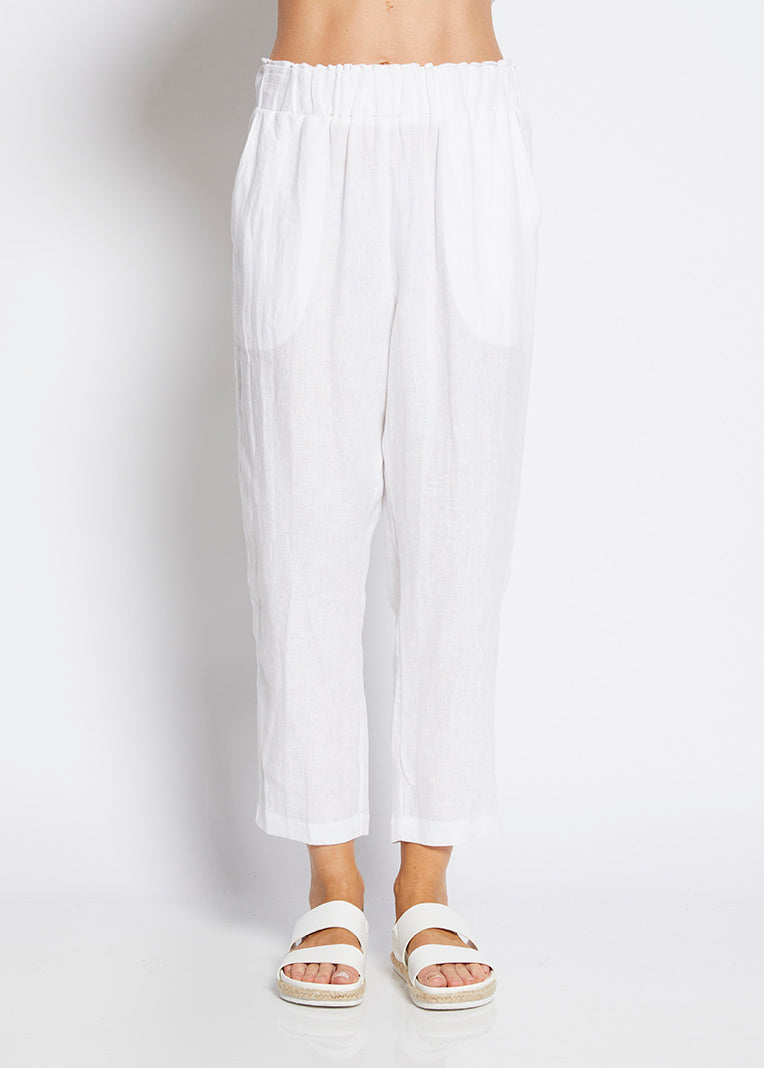 Philosophy Australia Jones Linen Trousers in White