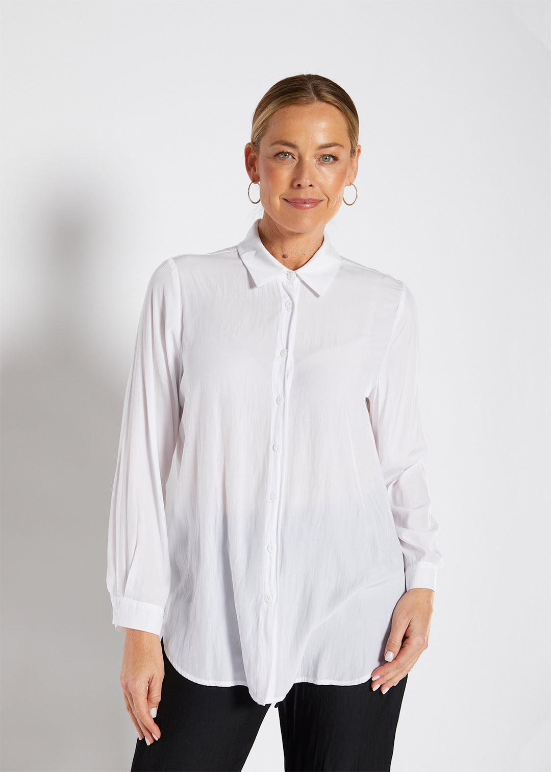 Lustre Greville Shirt in White, made by Philosophy Australia