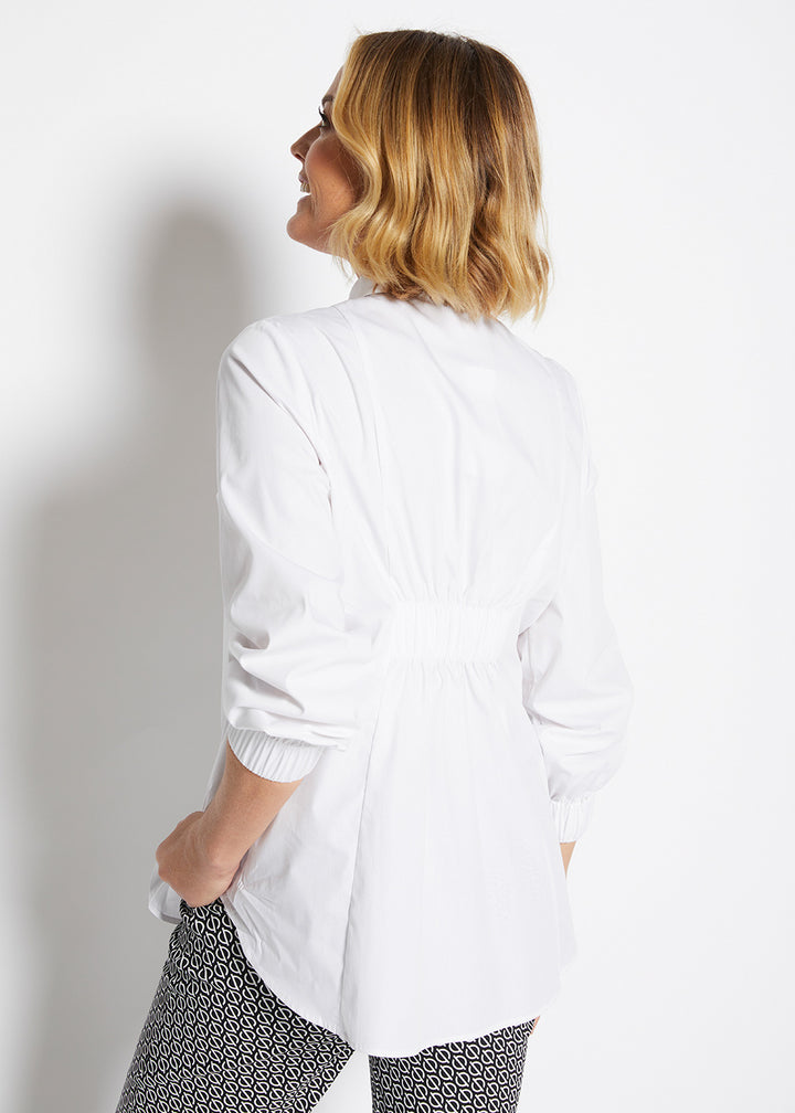 Philosophy Australia Natalie cotton Women's shirt in white, made in Australia