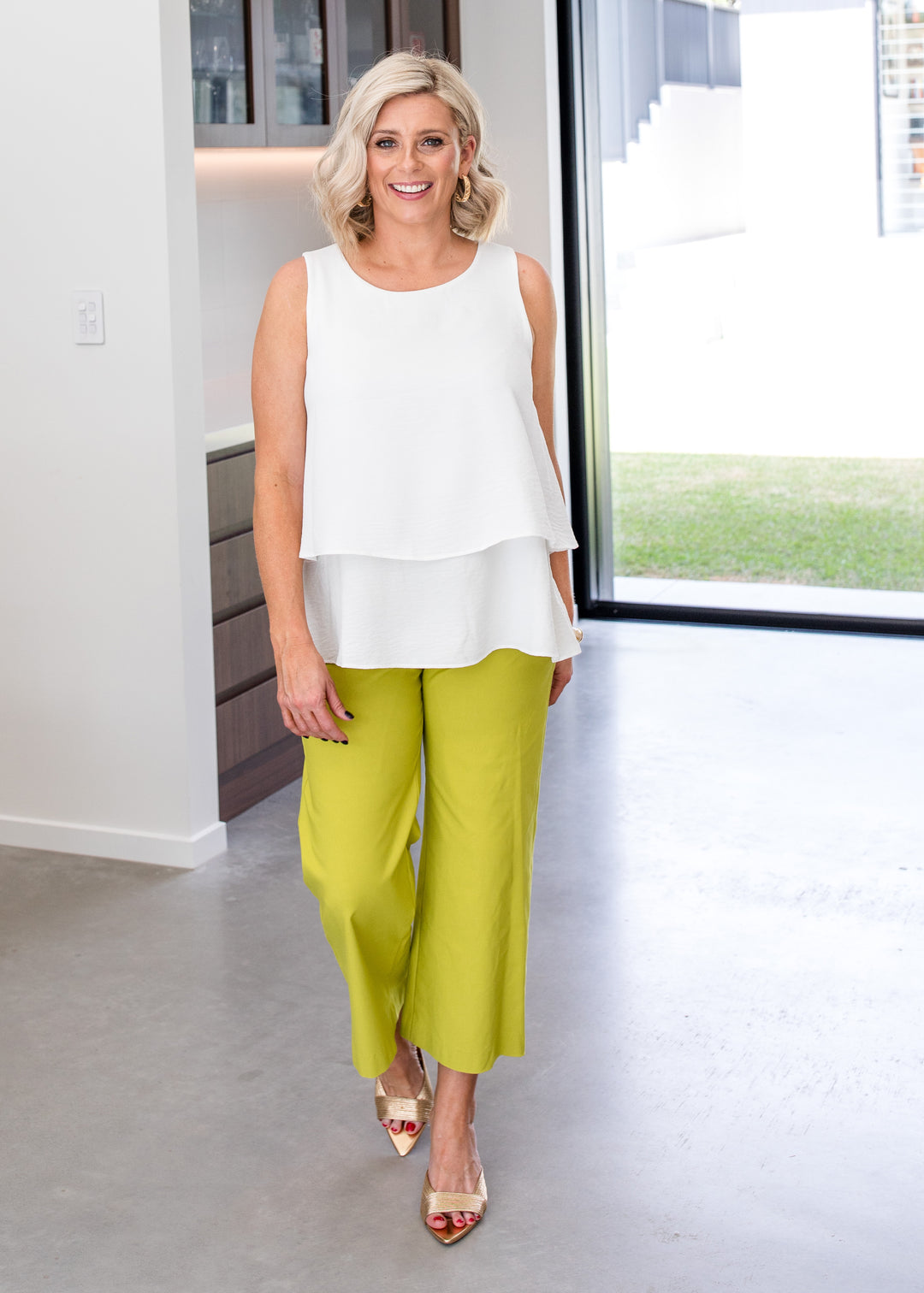 Philosophy Australia Concert bengaline culottes - citrus, made in Australia