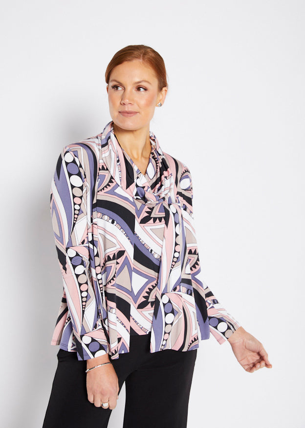 Philosophy Australia Swing jersey Jacket in Porter print, made in Australia