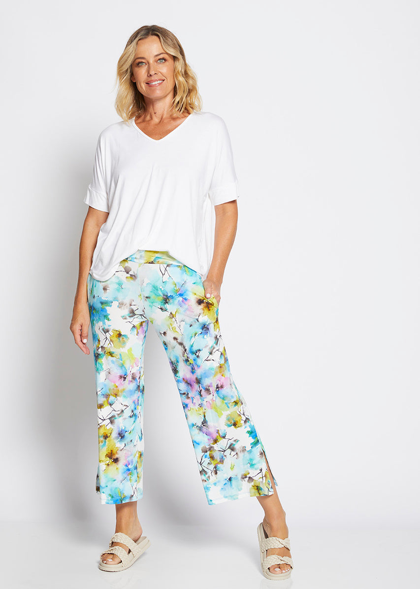 Philosophy Australia ethical women's clothing made in Australia - Barney jersey crop pant in Willow