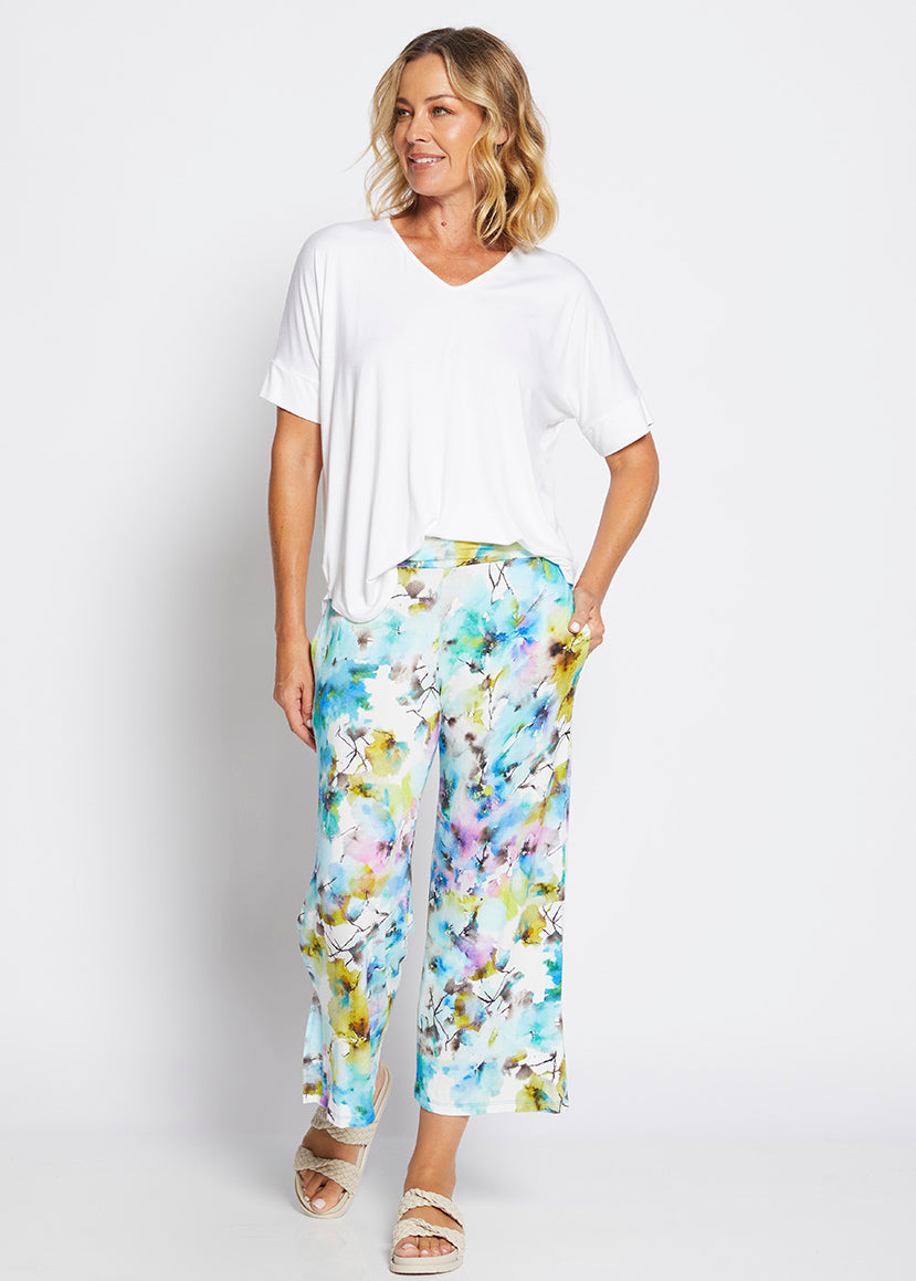 Philosophy Australia ethical women's clothing made in Australia - Barney jersey crop pant in Willow