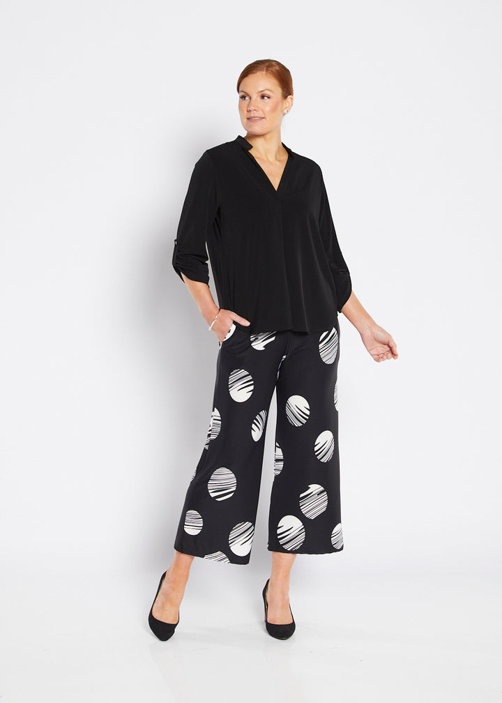 Philosophy Australia Yogi Wide Leg Culottes in Cinema Print, made in Australia