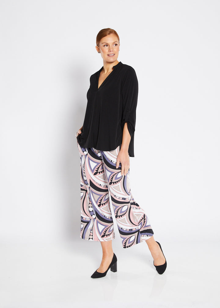 Philosophy Australia Yogi wide leg culottes in Porter print, made in Australia