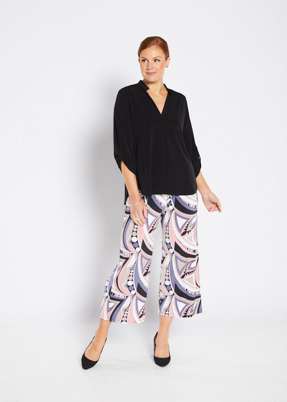 Philosophy Australia Yogi wide leg culottes in Porter print, made in Australia