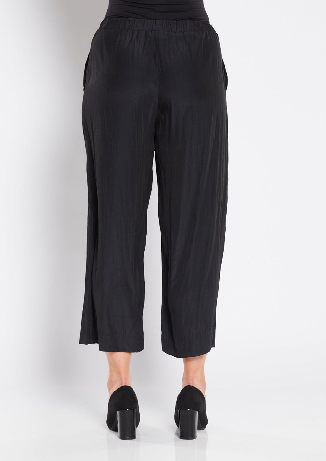 Philosophy Australia Barbe Lustre drawstring pant - black, made in Australia