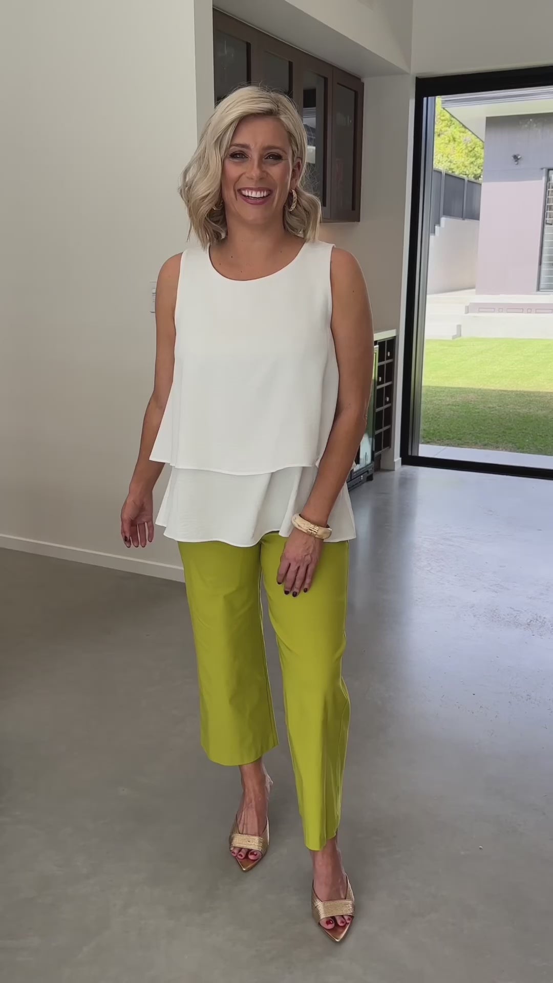 Concert bengaline culottes in Citrus